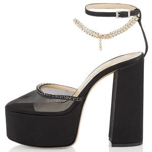 Nabele Black Mesh Platform EU37.5/US7.5 $800